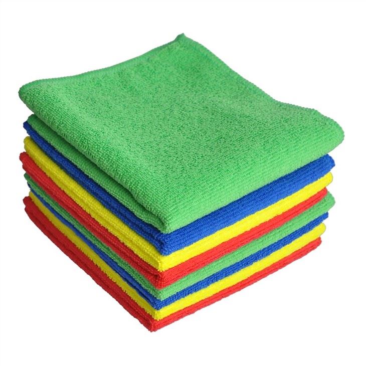 Microfiber Cleaning Towel Rags Micro Fiber Double Face Kitchen Cleaning Cloth